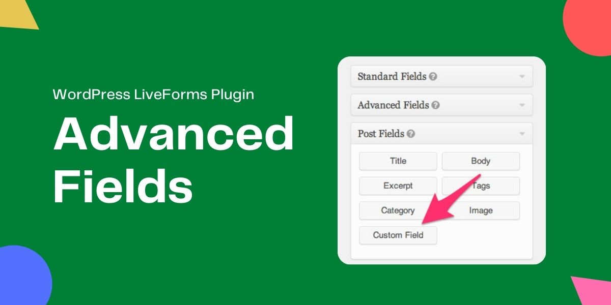 Advanced Fields - Live Forms